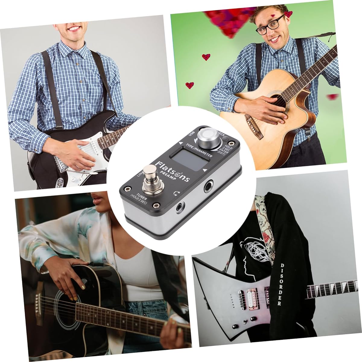 Vaguelly 1pc Guitar Effect Electric Guitar Looper Guitar Core Guitar Accessories Stereo Looper Pedal Guitar Effector Overloaded Effector Metal Effector Guitar