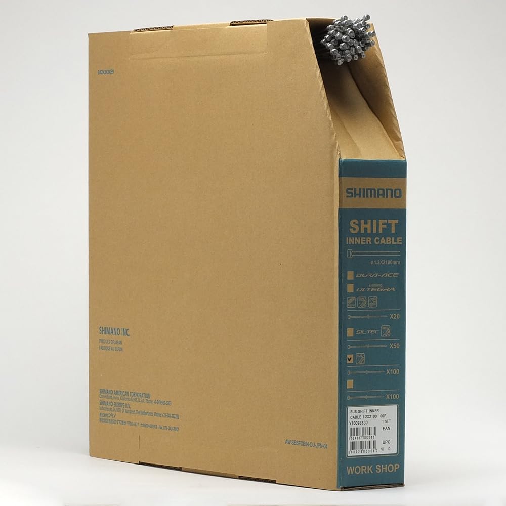 SHIMANO shift inner cable workshop box stainless steel 100 pieces/2100mm Y60098630