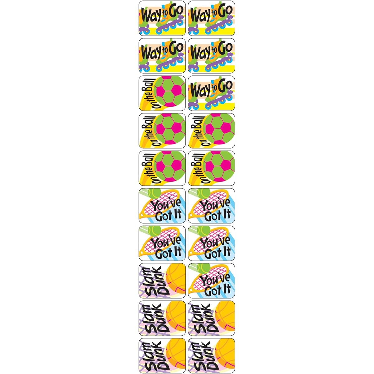 Trend Applause Stickers Sports Rewards T-47105 100 pieces