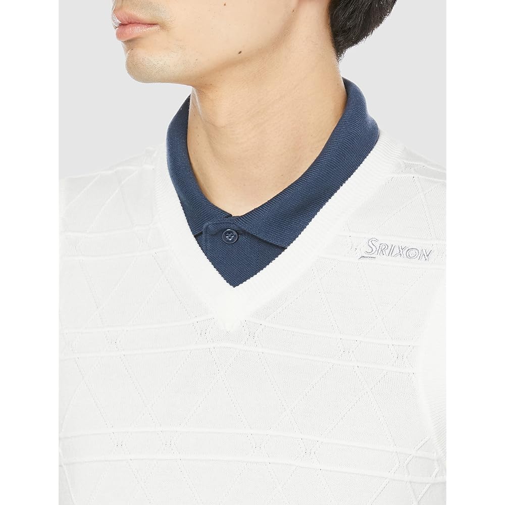SRIXON RGMVJL80 Men's V-Neck Plain Golf Vest