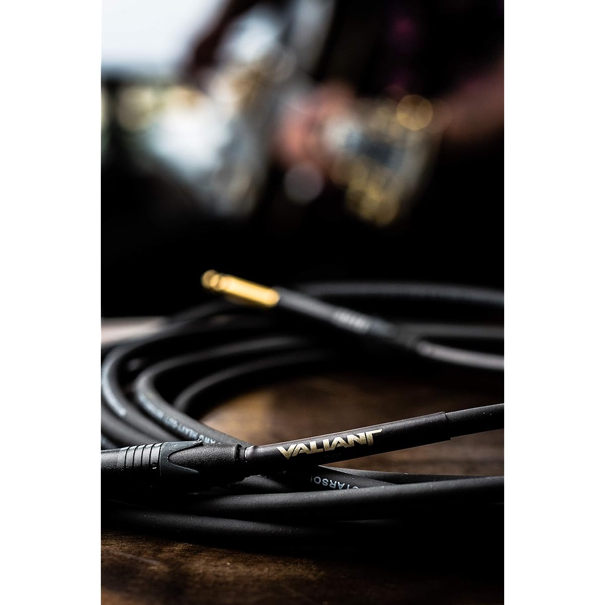 Valiant INSTRUMENT GOLD Guitar Instrument Cable, 20 Foot, Valiant 20 Foot