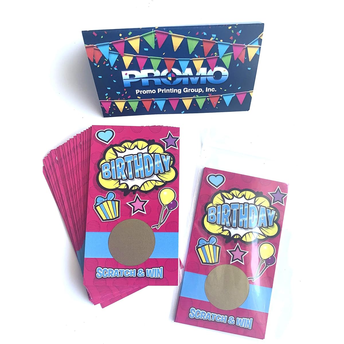 birthday scratch winning card