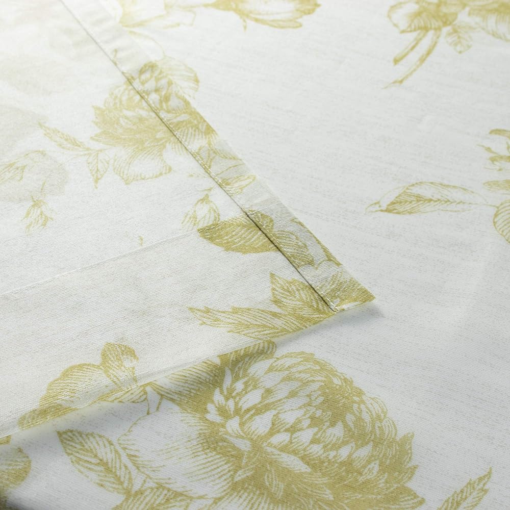 KAWASHIMA SELKON TEXTILES Lace Curtain Yellow 100x133cm 2 Pieces Washable UV Protection Flame Retardant