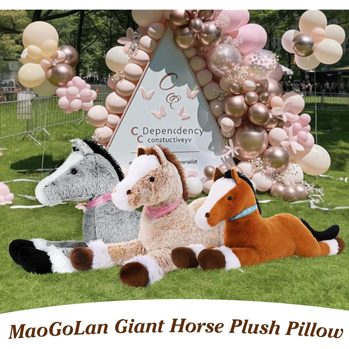 MaoGoLan Giant Horse Plush Toy 47 inch