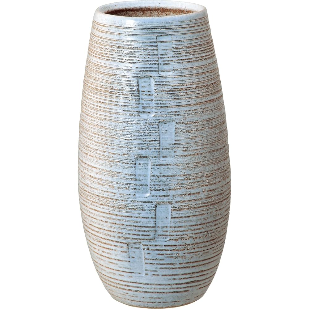 Shigaraki ware vase, ash kiln vase, width 21 x depth 14 x height 29 cm 508-05