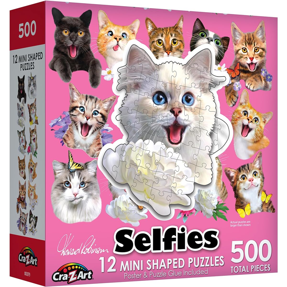 Lafayette Puzzle Factory Cat Selfies Multi-Shape Jigsaw Puzzle