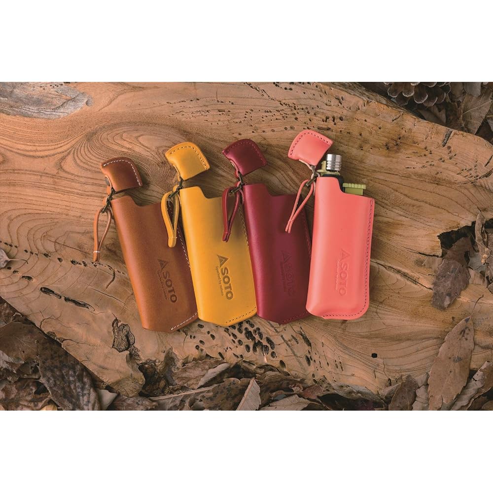 SOTO Slide Gas Torch Leather Case [Camel/Red/Mustard/Pink] ST-4801
