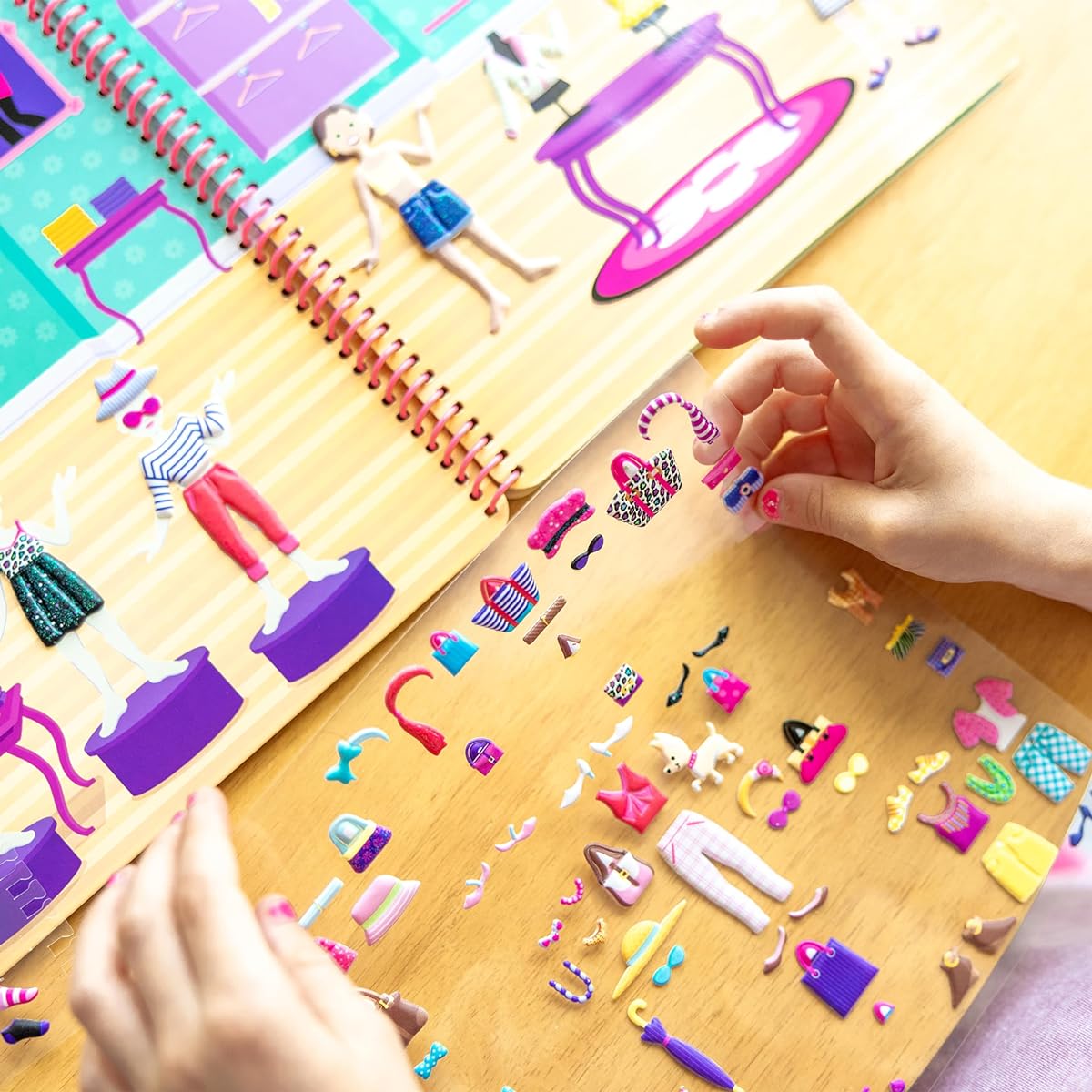 (Day of Glamour) - Melissa & Doug Puffy Sticker Activity Book Day Of Glamour