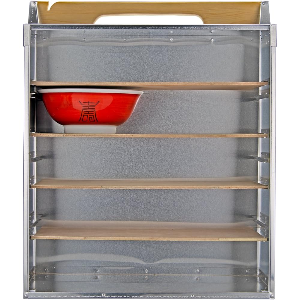 Aluminum delivery box, vertical type, 3 tiers (compatible with 3 bowls)