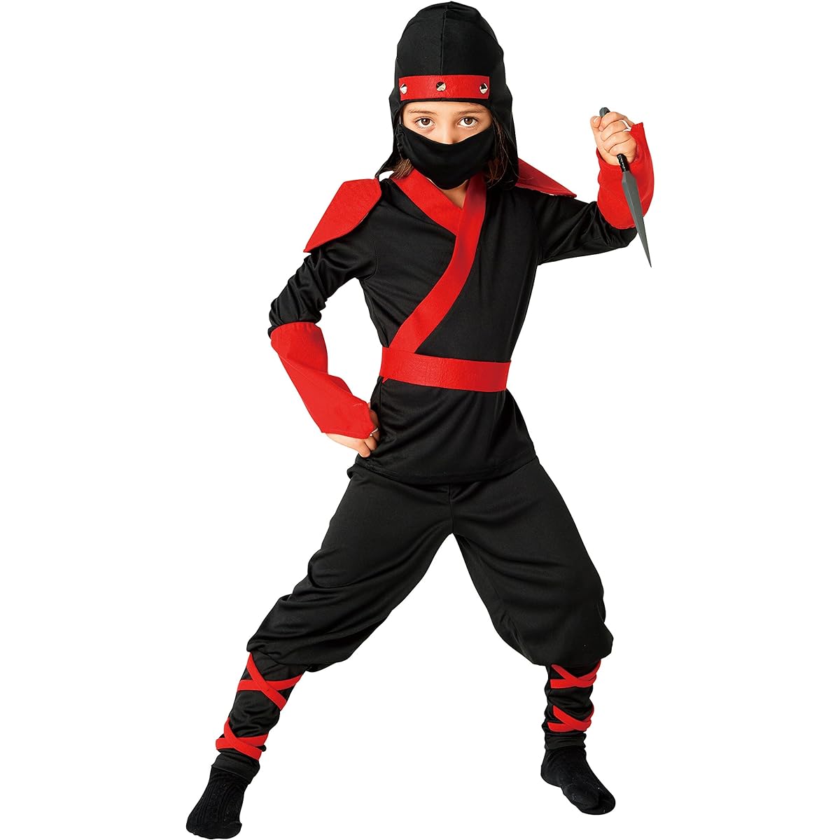 Clearstone Cosplay Halloween Ninja Fighter Ninja Kids 100cm Boys Black Costume Fancy Dress Costume