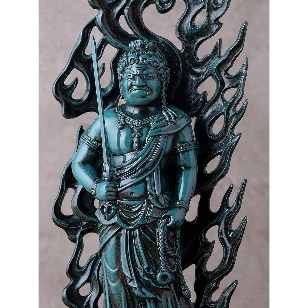 Buddha statue Fudo Myo-o 21cm (bronze painted) Buddhist sculptor: Hideun Makita Prototype ___ (born in the year of the Rooster) Twelve Zodiac Guardians Zodiac Takaoka Copperware (Fudo Myoo/L_b)