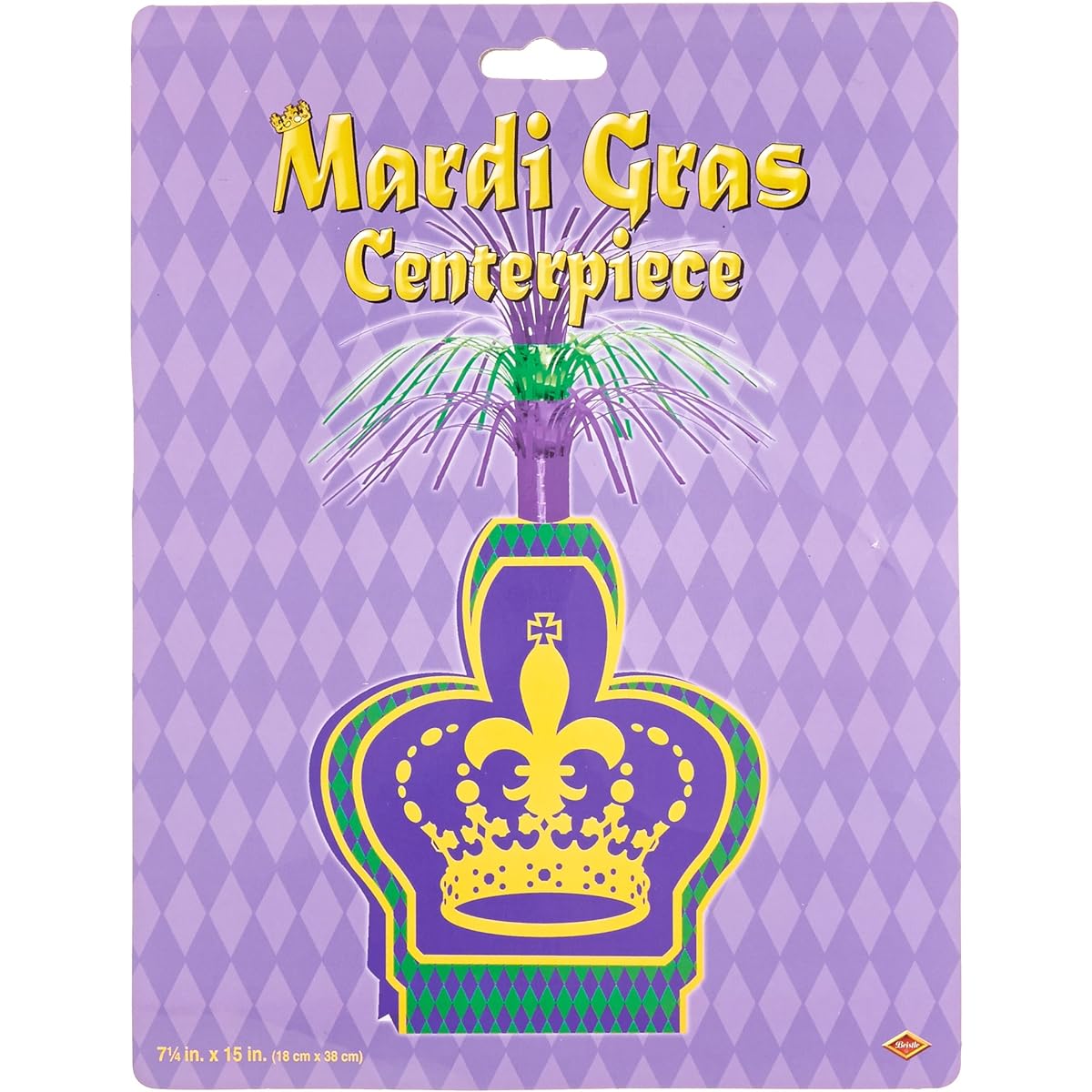 Beistle 57347 Mardi Gras Centerpiece, 15 inch