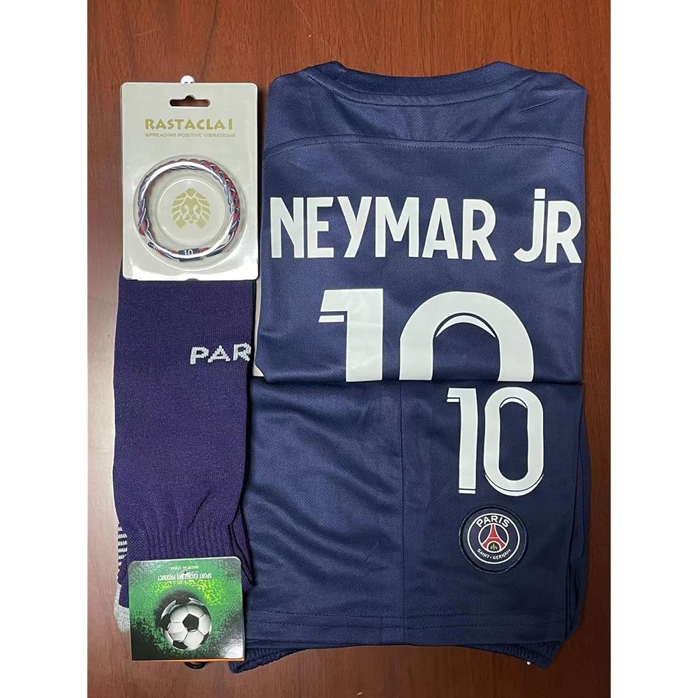 Soccer Uniform 22-23 PSG Paris Saint-Germain Neymar Children Adult Jersey Number Practice Wear Breathable Quick Dry Present Junior Replica Jersey