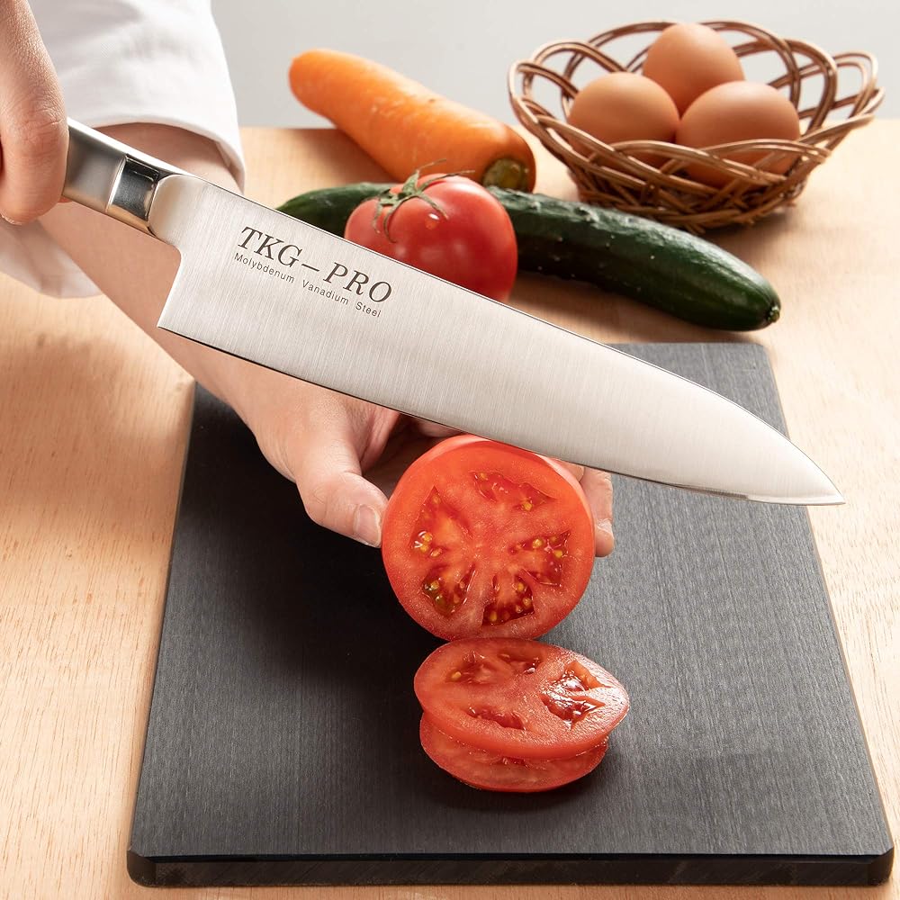Endo Shoji Commercial TKG TKG-PRO Santoku Knife 17.5cm Molybdenum Vanadium Stainless Steel Made in Japan ATK40
