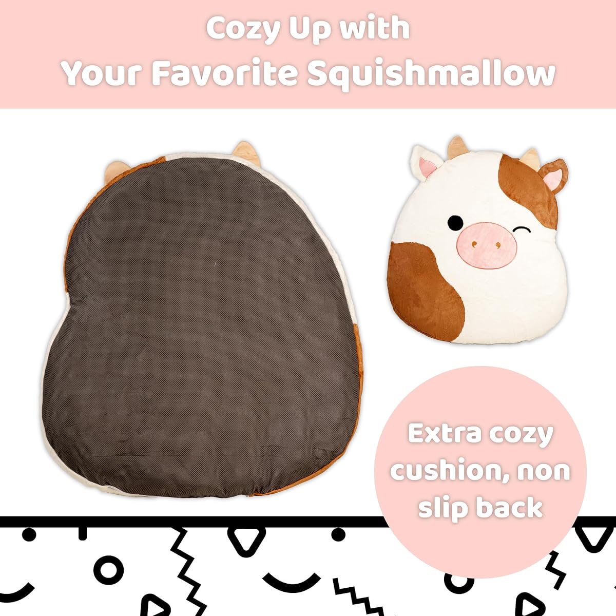 BigMouth Squishmallows Ronnie the Cow Inflatable Pal