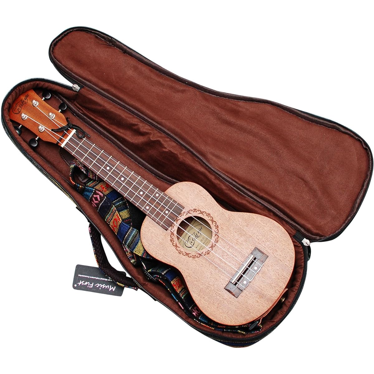 MUSIC FIRST 26 Inch Tenor Country Style Ukulele Bag Gig Bag Ukulele Case Ukulele Cover Version 3.0