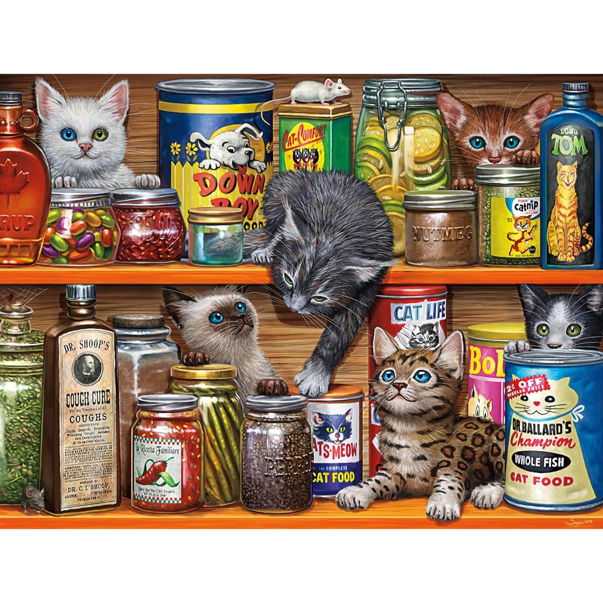 Buffalo Games - Spice Rack Kittens - 750 Piece Jigsaw Puzzle