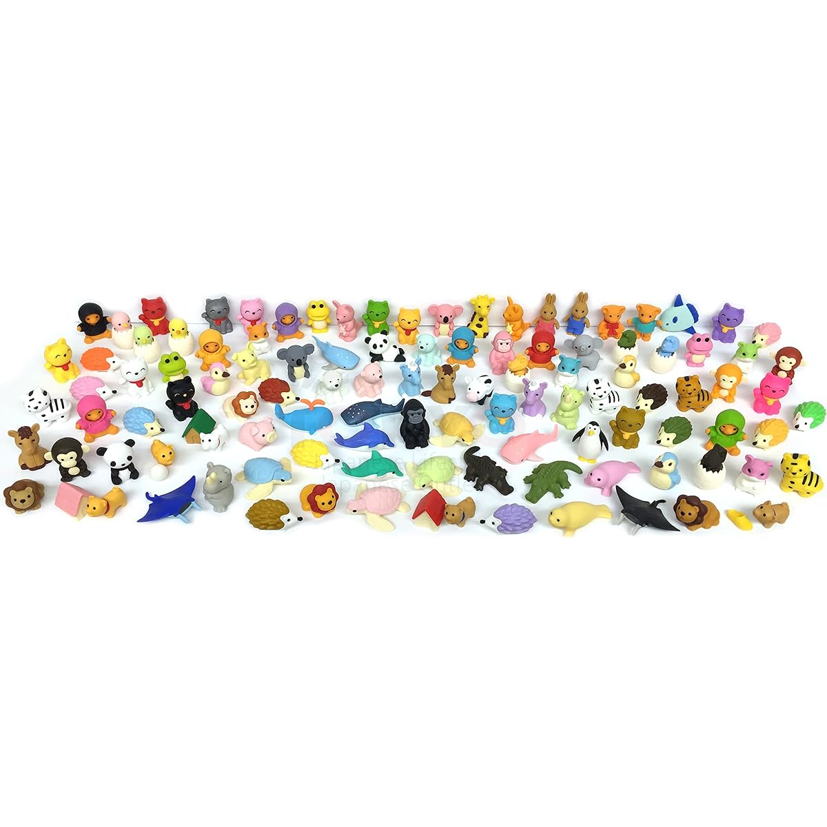 Iwako Erasers Animals & Desserts Assorted Collection - 30 Pack (15 Animals + 15 Desserts)