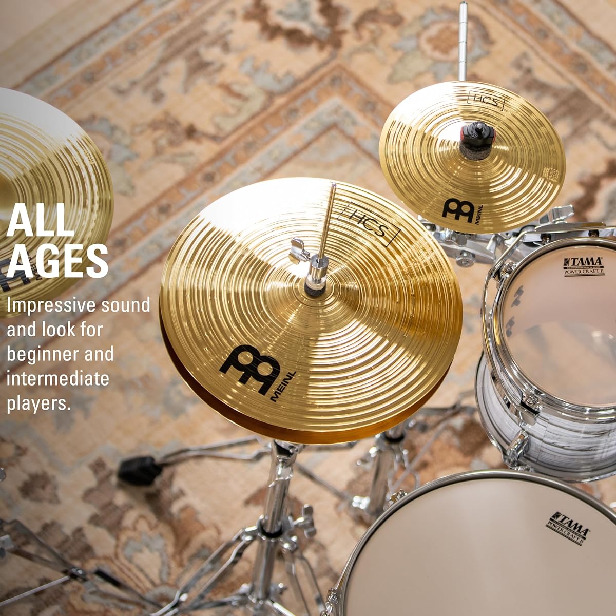 MEINL HCS Series Hi-Hat Cymbals 13" Hihat Pair HCS13H [Domestic Genuine Product]