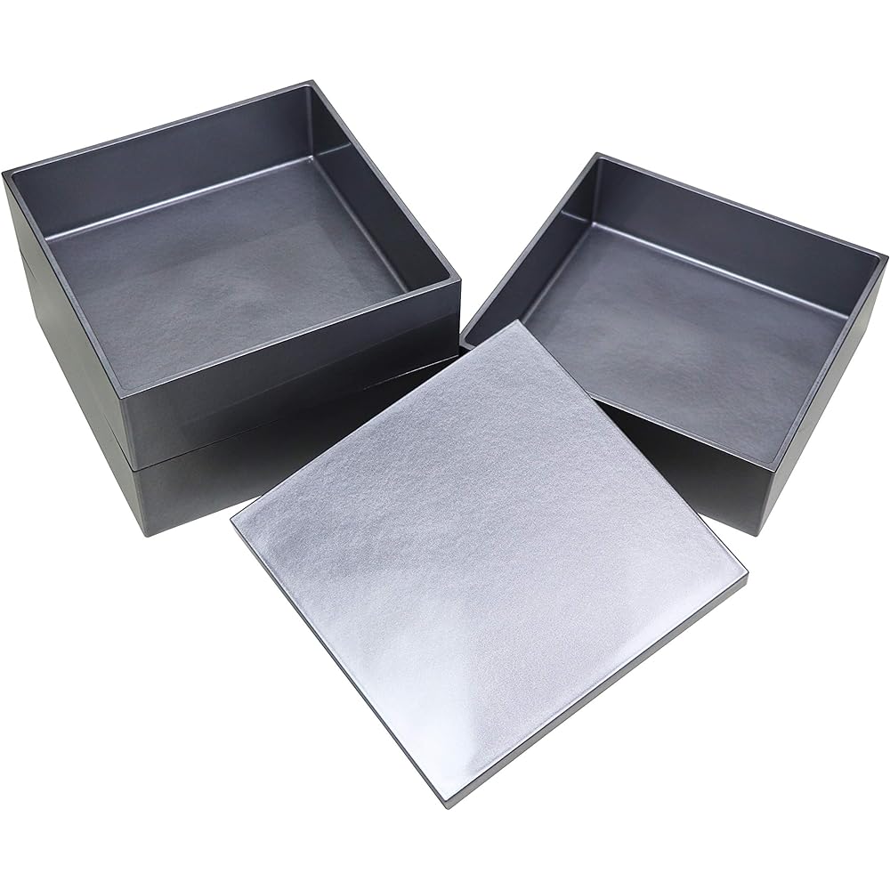 Osaka Choseido Jubako Silver 3 Tiers 15cm Yamanaka-nuri Original Cold Bag with Bonus Sports Festival New Year's Pack