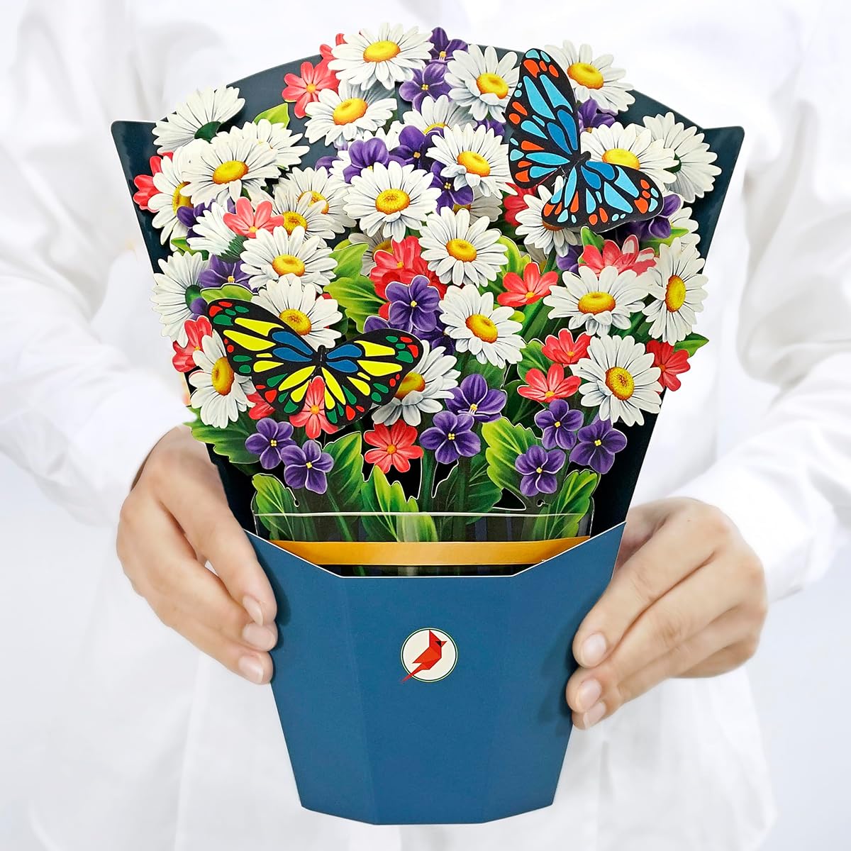 CUTPOPUP Daisy Multi Bouquet Birthday Card Pop-up, 3D Greeting Paper Flower Card (Daisy Bouquet) 83US2630