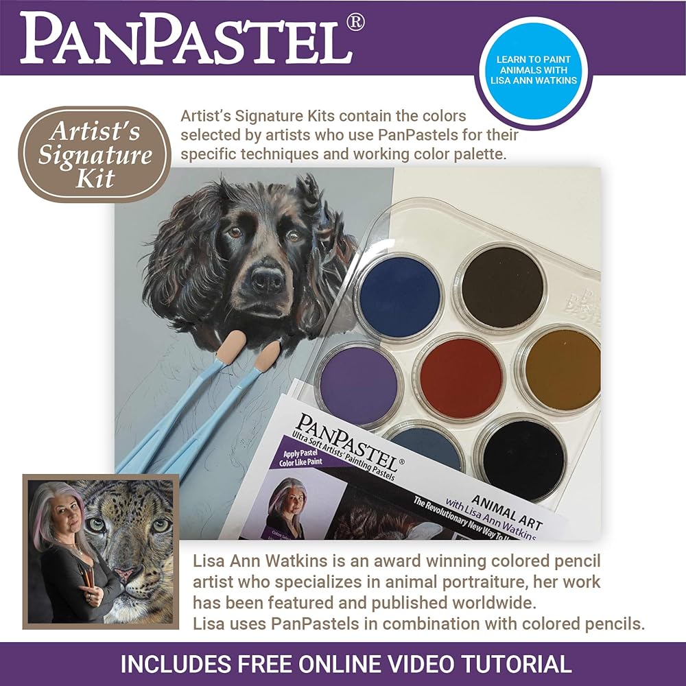 PanPastel 30084 Lisa's Animal Art Kit 10 Color Set 318444