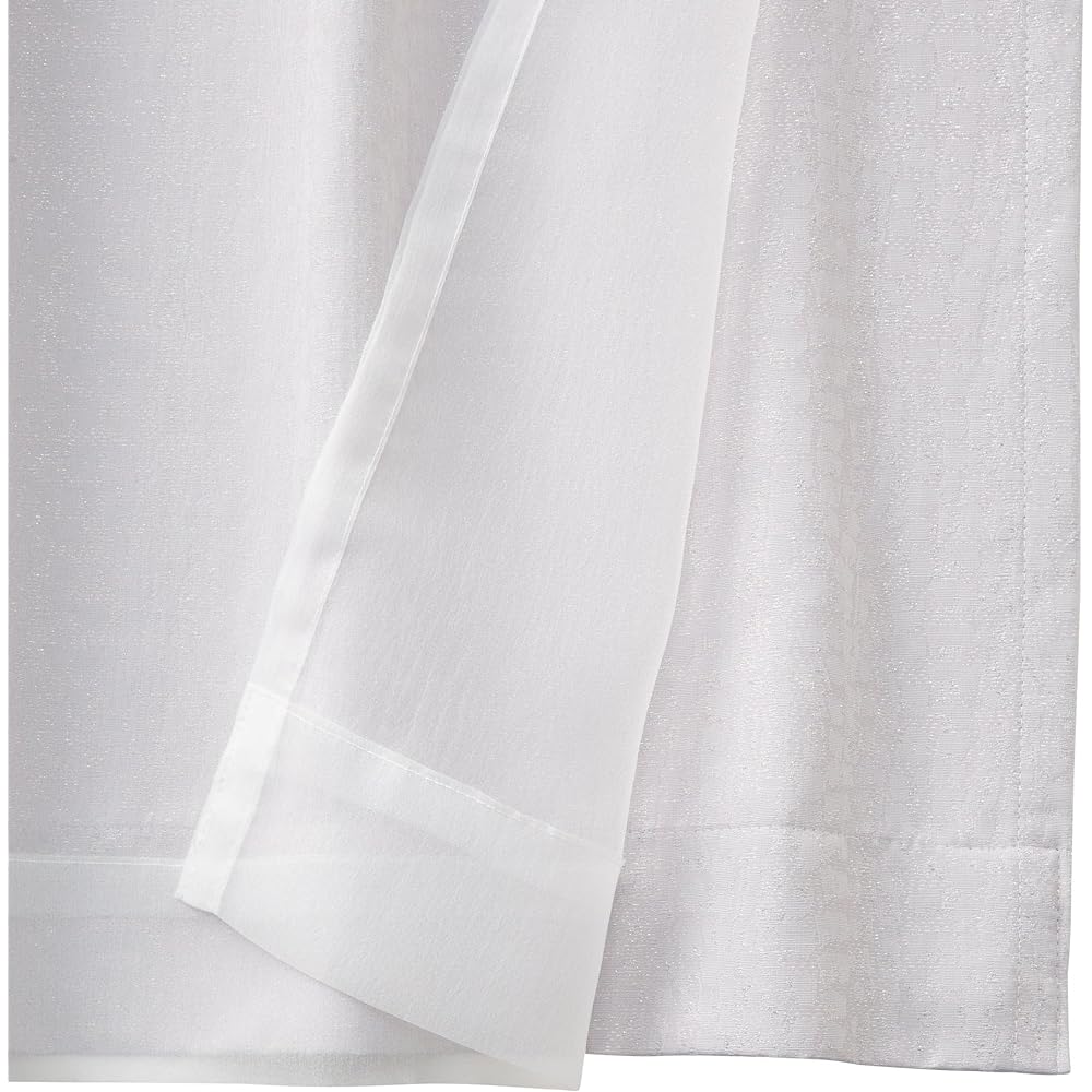 Francfranc Veria x La Mercé Double Curtain H135 x W100cm Light Gray (Lace & Drape