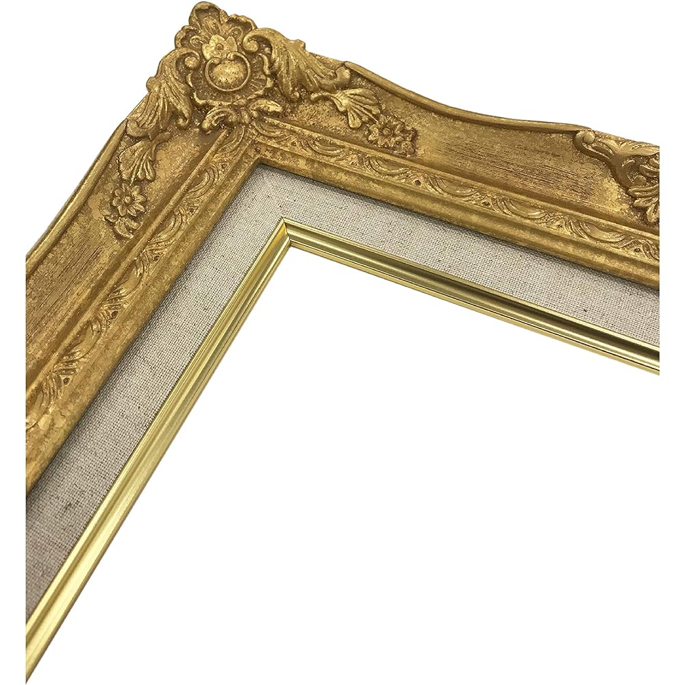 Large oil frame F12 gold acrylic 9232N