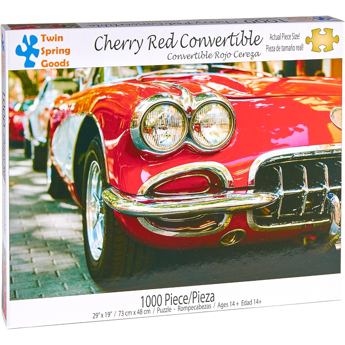 Cherry Red Convertible Twin Spring Goods 1000 Piece Jigsaw Puzzle 1,000 Piece