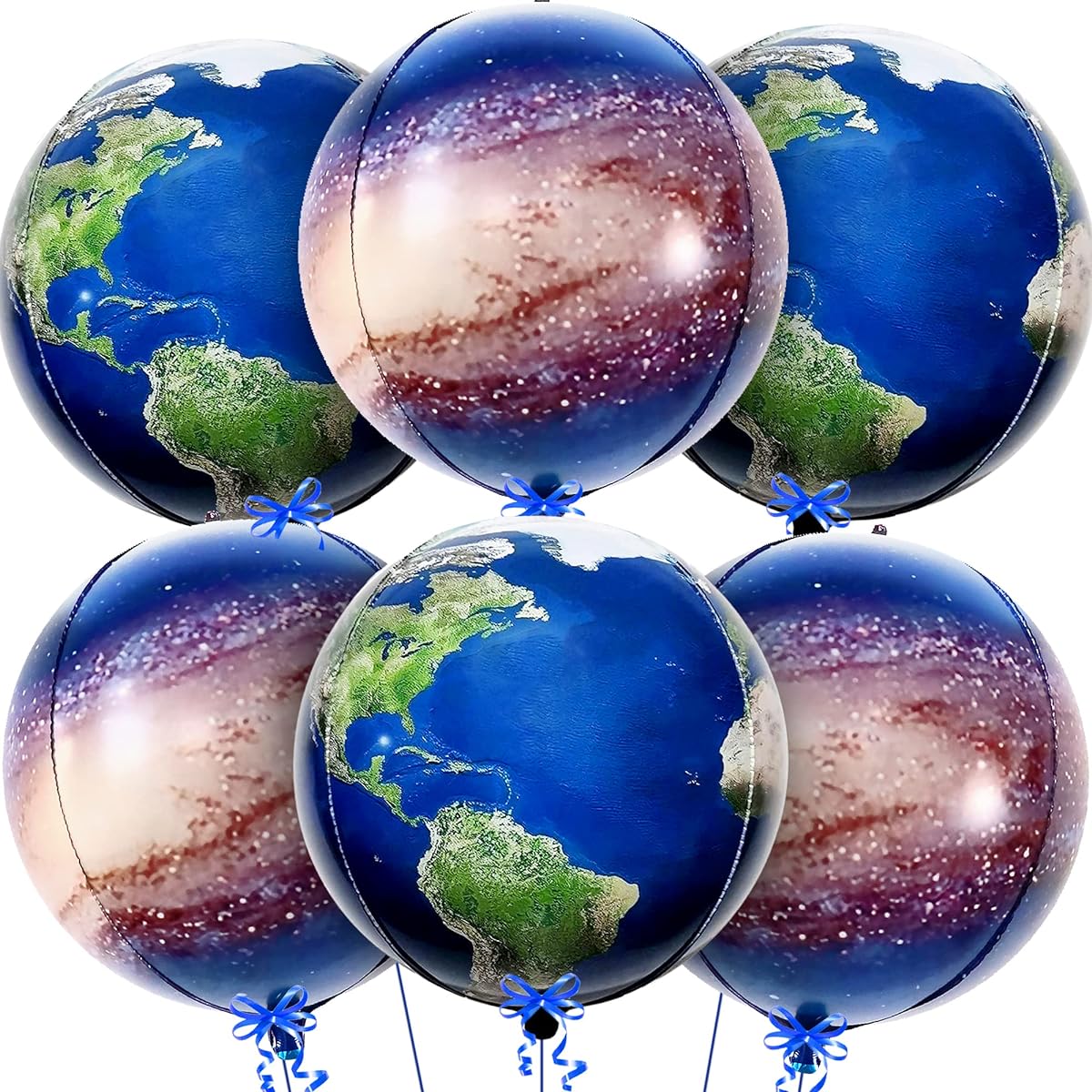 Earth and Galaxy 4D Foil Balloon