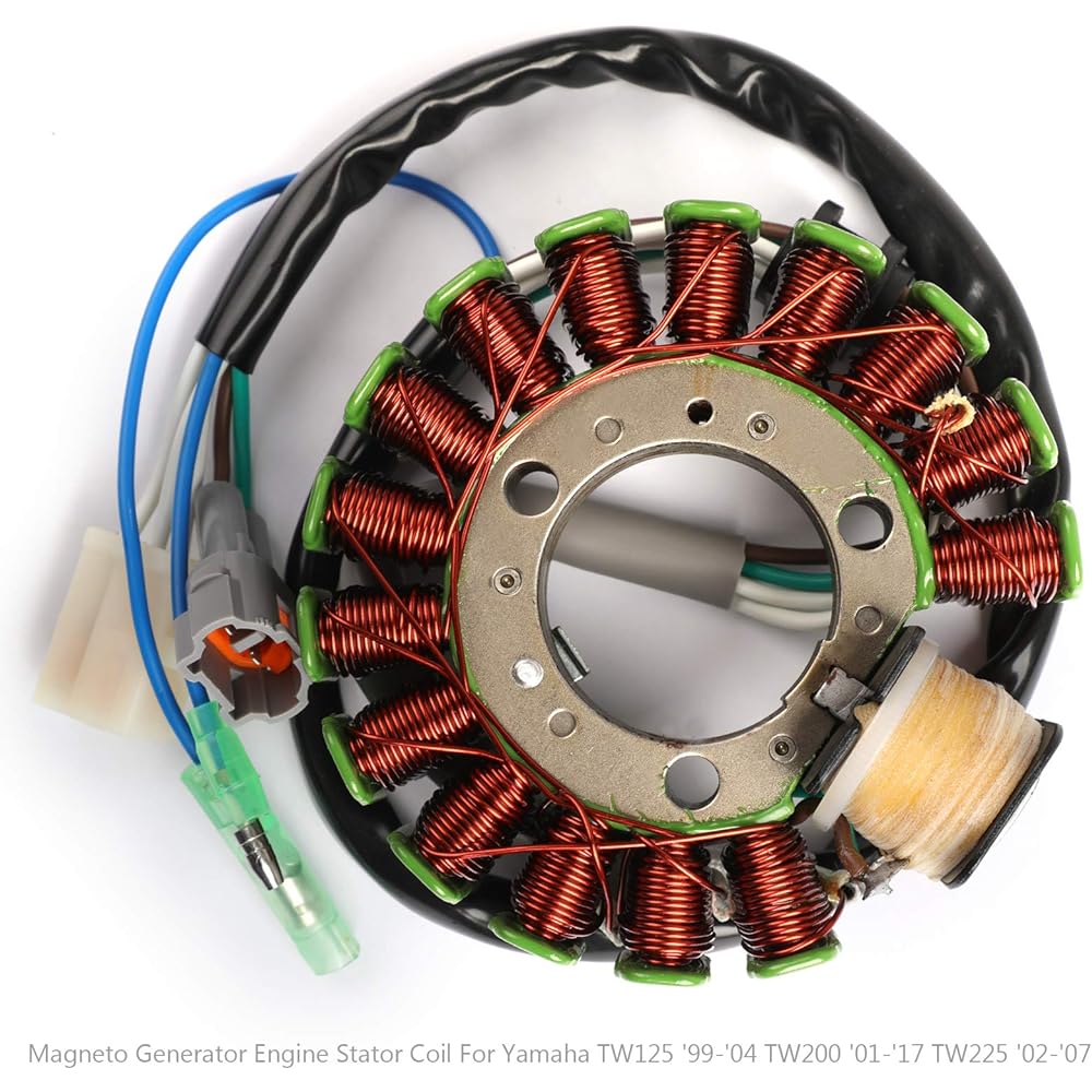 Bruce & Shark Stator Generato Generator Coil Alternator Stator for Yamaha TW200 TW125 TW225 Trailway Trail 200 TW200 4WP-85510-10-00