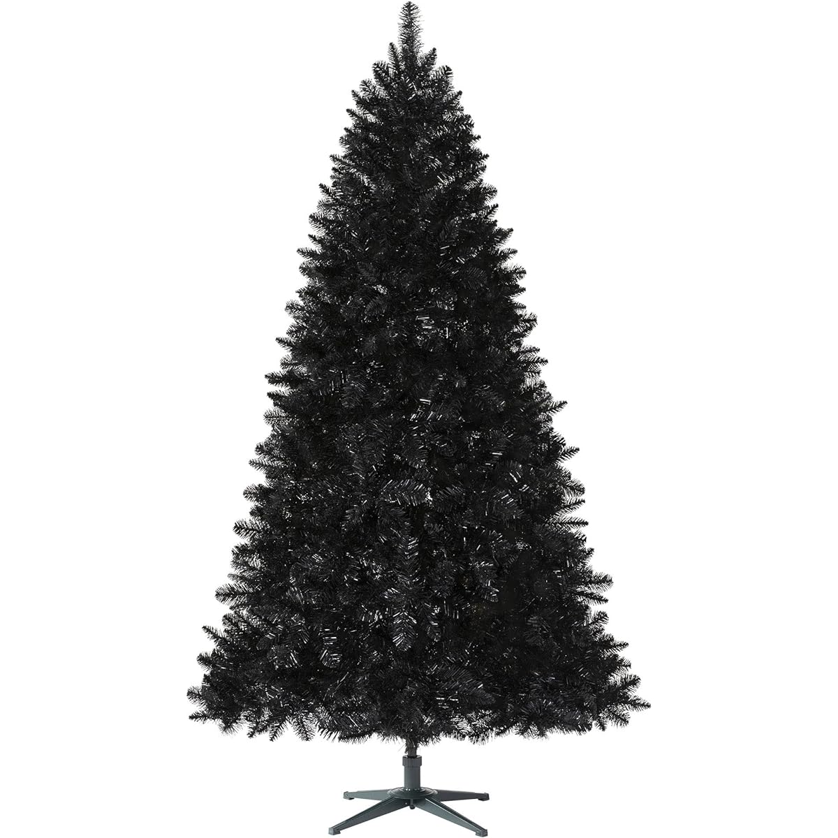 Treetopia Black No Lights Artificial Christmas Tree | Tuxedo Black - 8 Feet | Includes Premium Black Tree Stand and 1639 Individually Made Branch Chips
