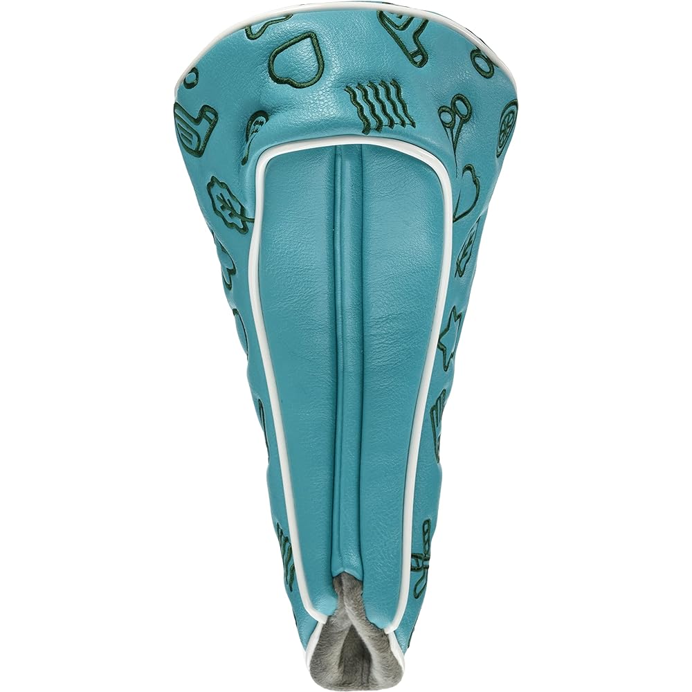 LIME SPORTS Head Cover Lime Sports Head Cover Golf Pattern Turquoise Green