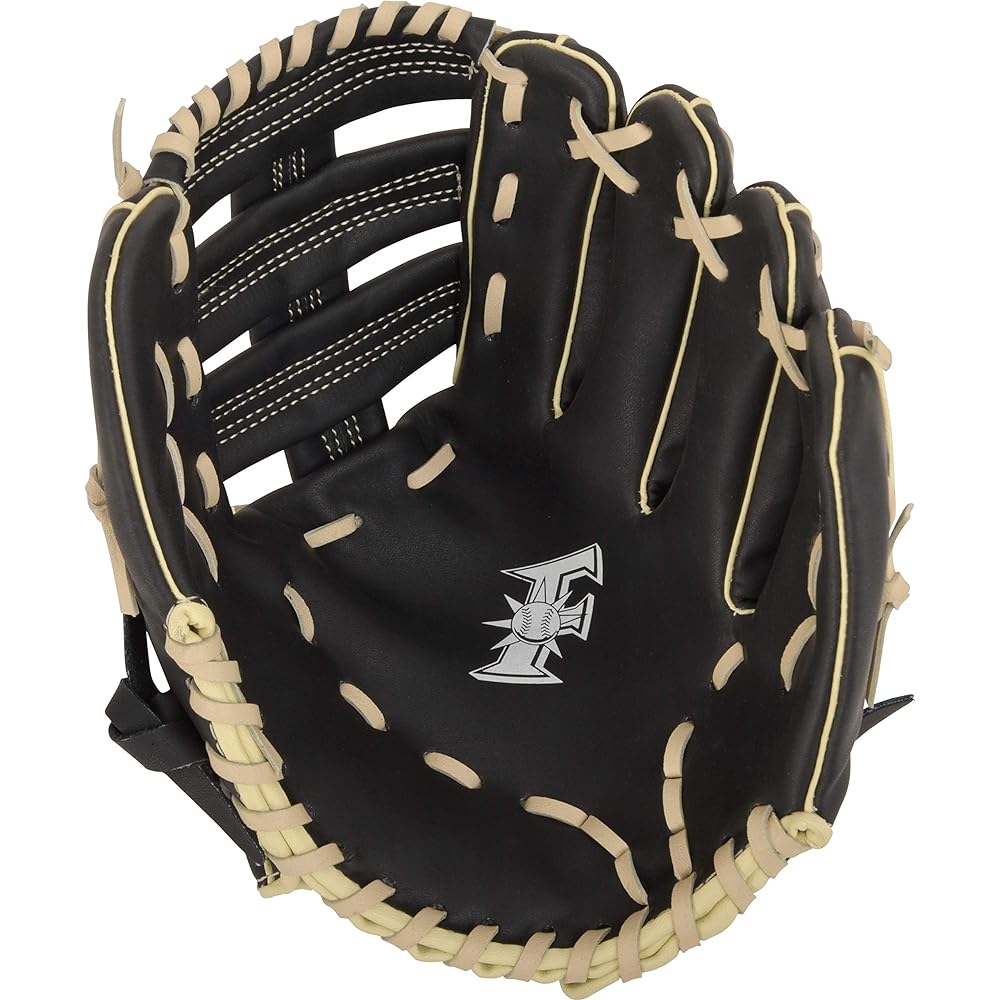Fighters x GP Baseball Glove Softball General All Round 12 Inch Black/Gold Right Throw/Left Throw
