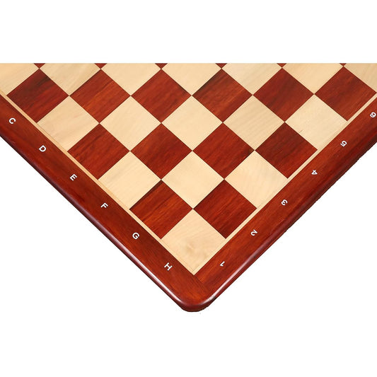RoyalChessMall 19" Bud Rosewood & Maple Chess Board - 50mm Squares - Algebraic Notation