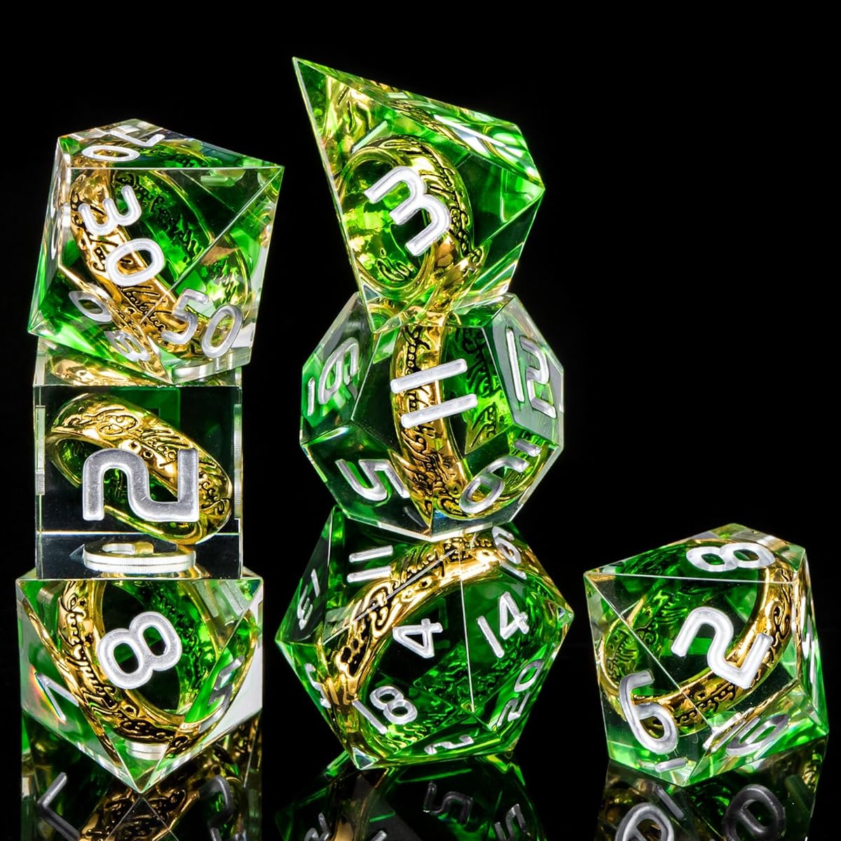 D and D Role Playing Dice D20 D12 D10 D8 D6 D4