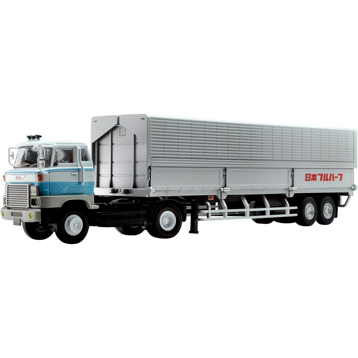 Tomica Limited Vintage Neo 1/64 LV-N167a Hino HE366 Wing Roof Trailer (Nippon Fruehauf FPR239) White/Blue Finished Product