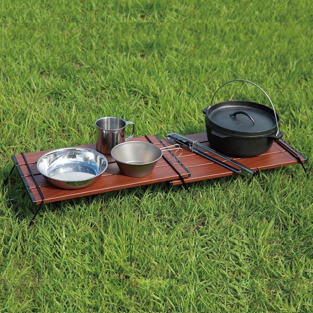 BUNDOK Aluminum Table SOLO BD-194 Camping Lightweight Storage Case Included [For 1 Person]