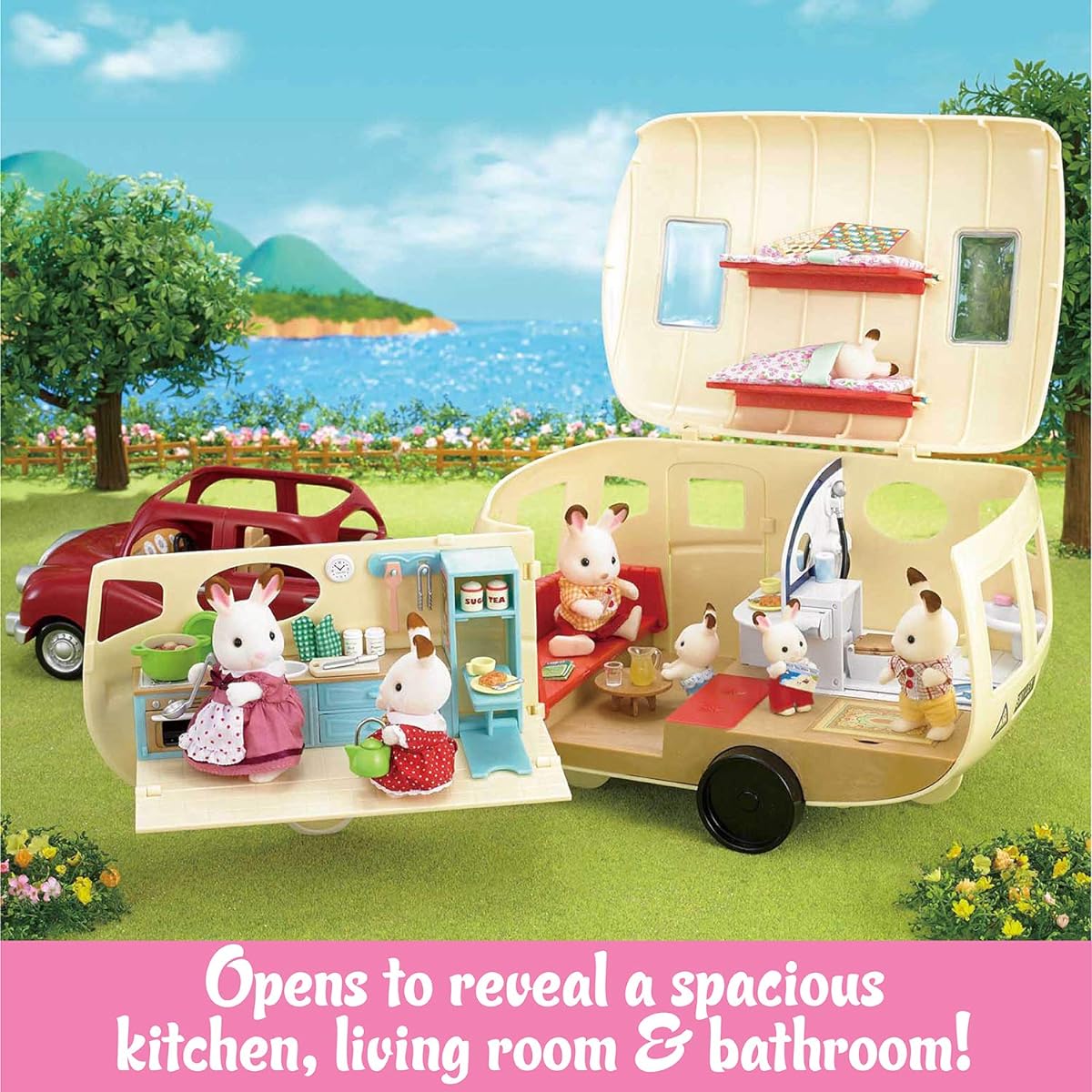 Calico Critters Sylvanian Families Caravan Camper Parallel import