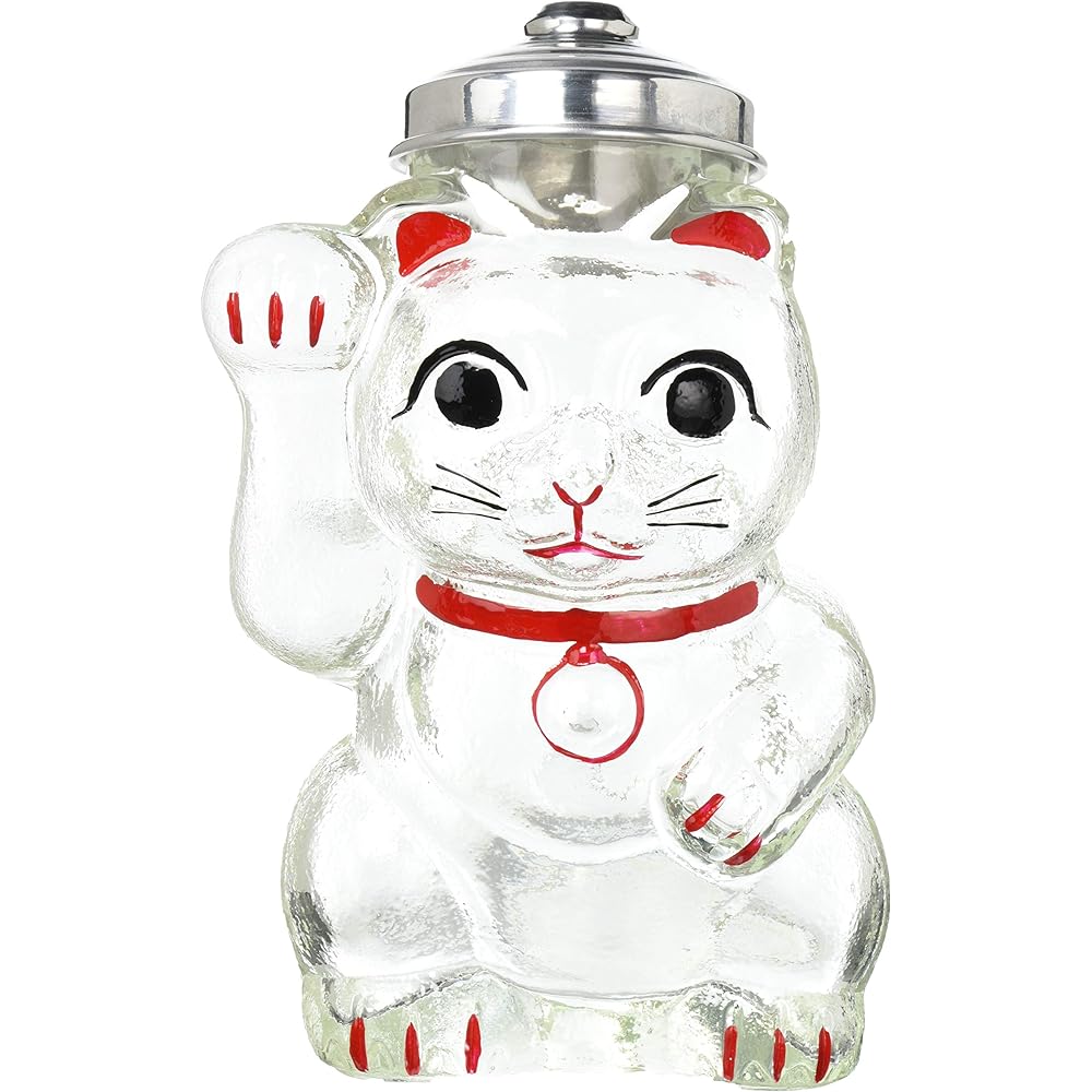 Hirota Glass Lucky Cat Candy Bin SM-2