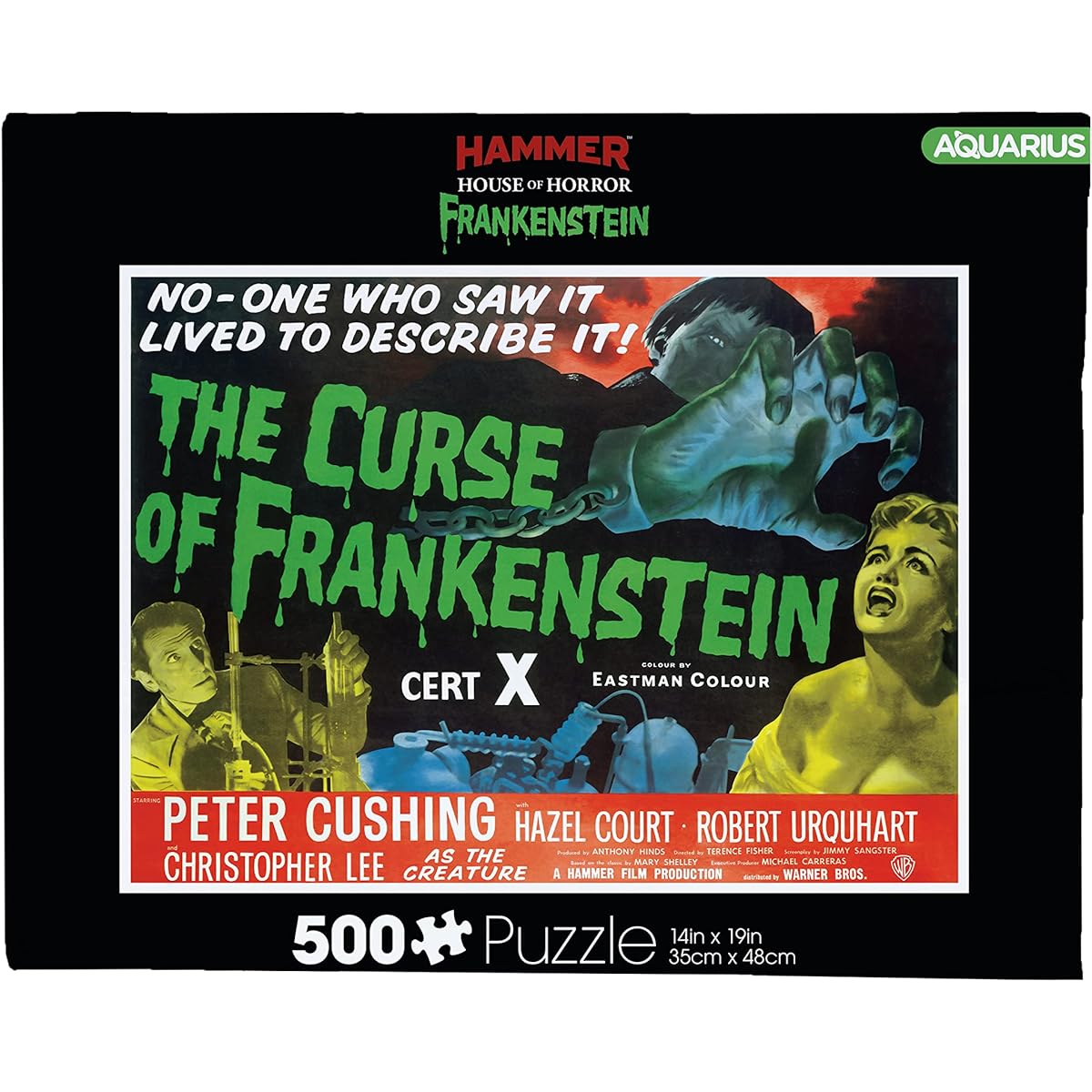 AQUARIUS - Hammer Frankenstein 500 Piece Jigsaw Puzzle