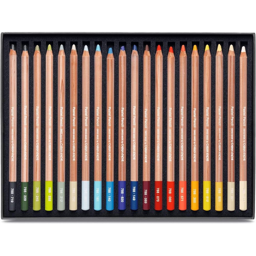Caran d'Ache Pastel Pencil 40 Color Set 0788-340 Paper Box Regular Imported Product