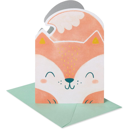 American Greetings Baby Shower Card for Boy (Fox)