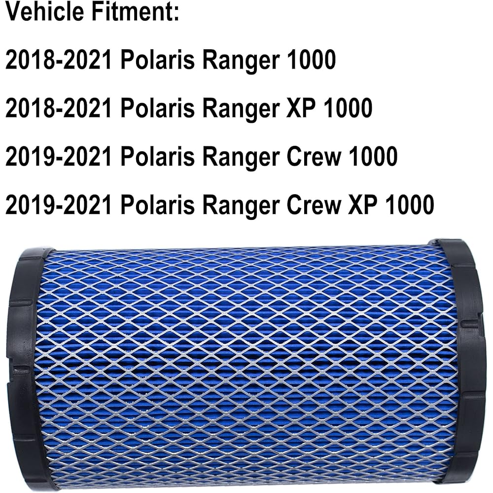 MOCW Blue 7082265 Air Filter Fits 2018 2019 2020 2021 Polaris Ranger 1000 Ranger Crew XP 1000 Ranger XP 1000 (All Models)