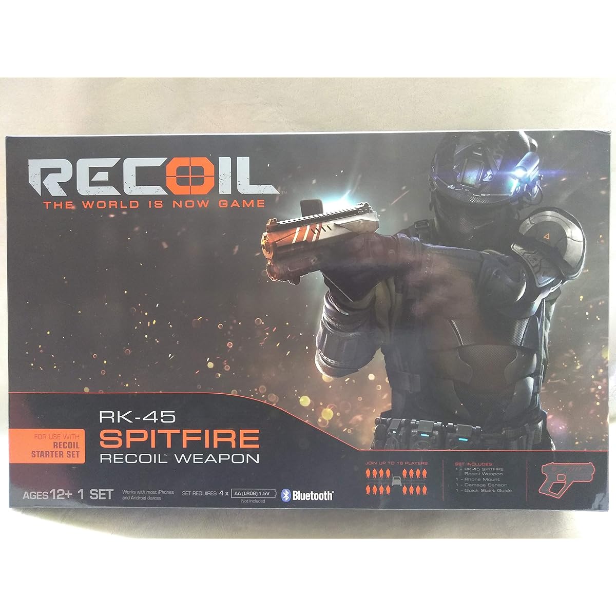 Recoil RK-45 Spitfire Recoil Weapon for Recoil Starter Set, for ages 12 and up