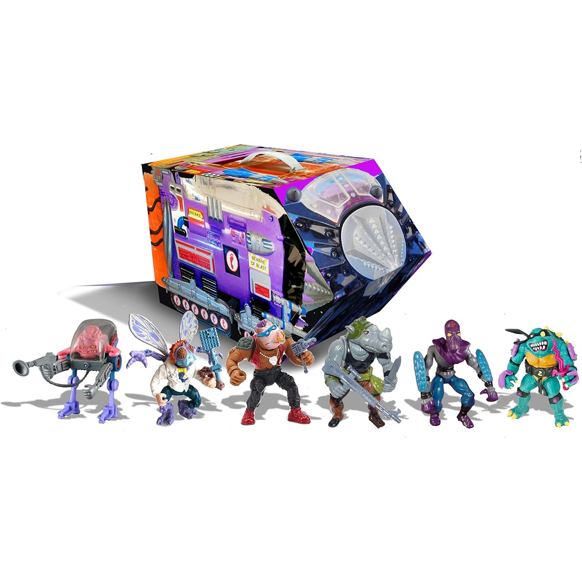 Playmates - TMNT Retro Villains Mutant Module PX 6Pc Action Figure Set