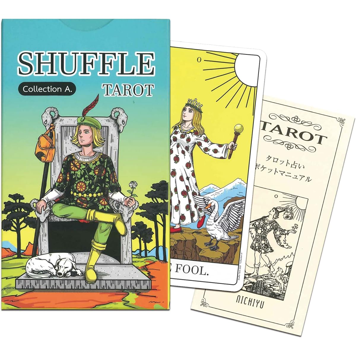 Shuffle Tarot A Japanese Explanation Book "Pocket Manual" Included Tarot Cards