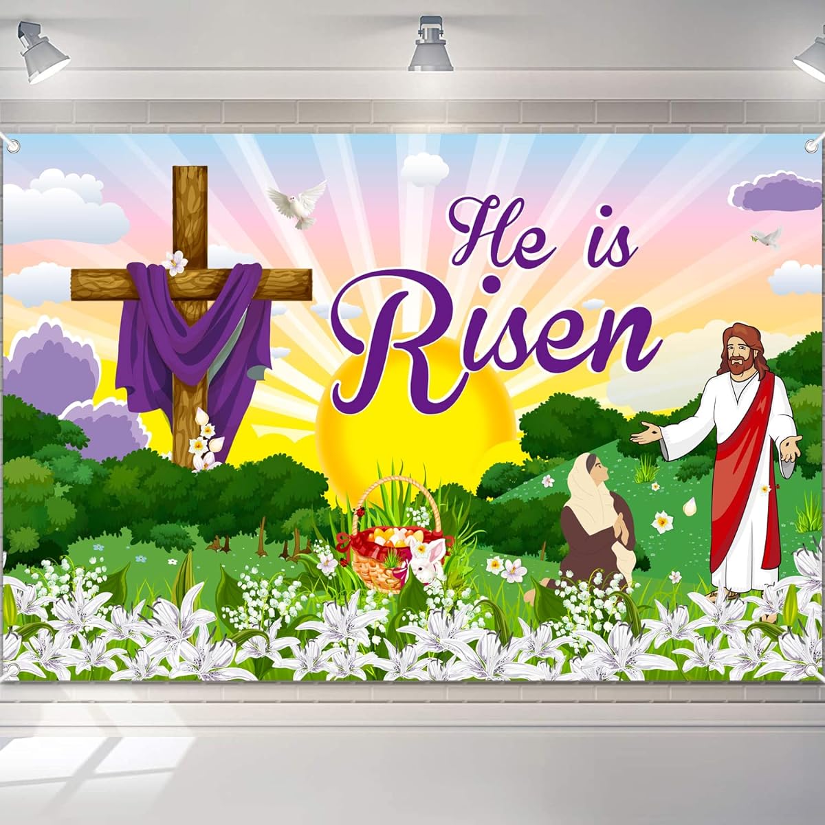 He Is Risen Banner