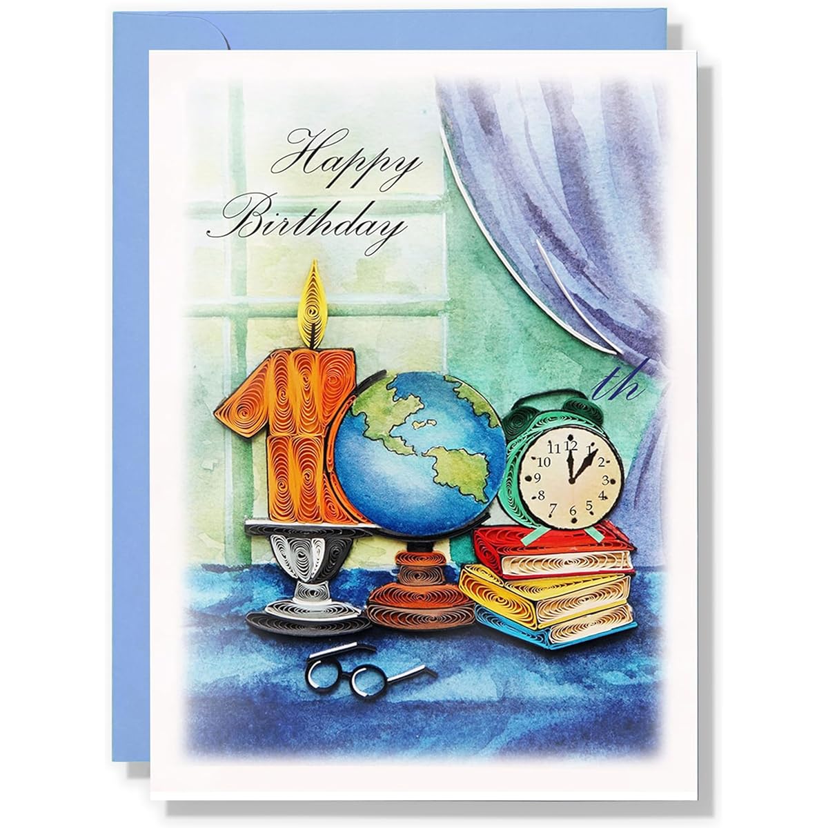 TUMYBee Happy Birthday Card, Gift Card, 100th Birthday Card, Birthday Gift, 100th Card, Men, Women, Kids, Mom, Dad, Friends, Love (100th Birthday)