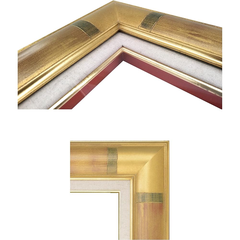 Large Oil Frame 7759 F15 Gold UV Protection Acrylic